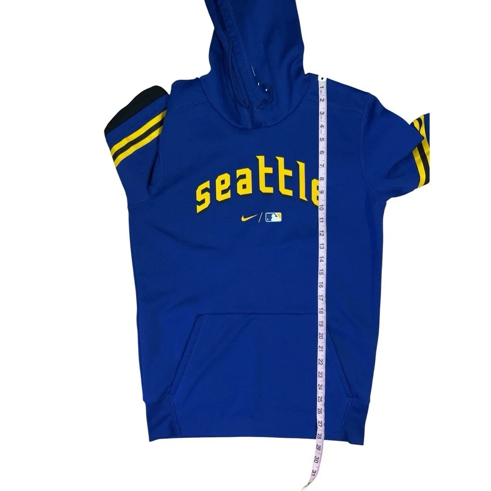 Nike Therma Fit SEATTLE MARINERS City Connect Performance Hoodie 2022 SMALL